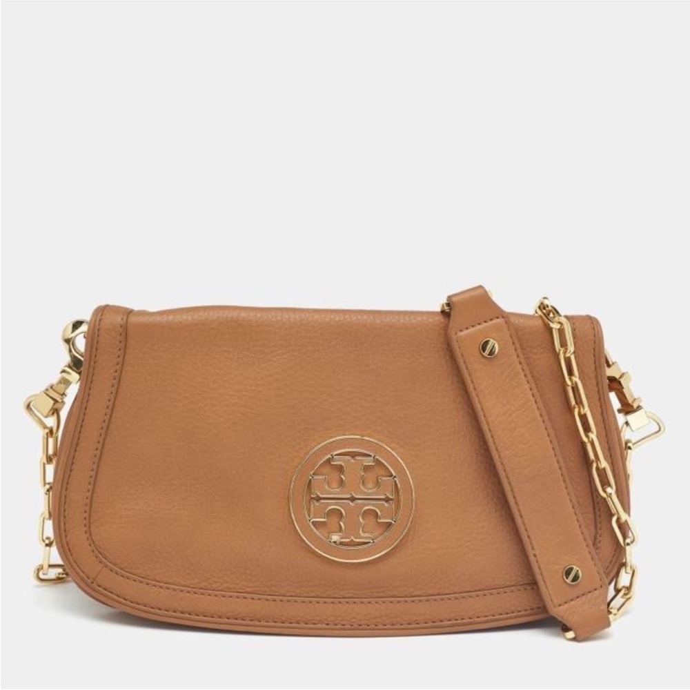 Tory Burch Amanda Crossbody “rich tan”